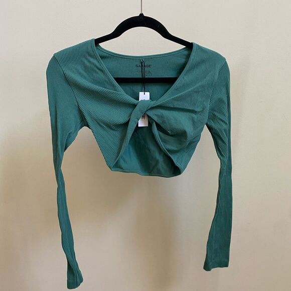 NWT Garage Sabrina Seamless Twist long sleeve top - Picture 2 of 7